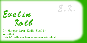 evelin kolb business card